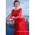 elegant Long Sleeve Red Wedding Dresses Evening Dress Evening Wear Party Wear